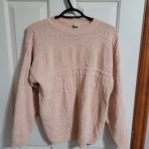 Size Small Knitted Pink Pull Over Sweater